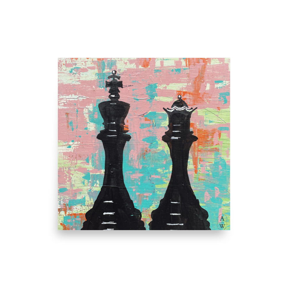 Chess Pieces - NEW art games POSTER